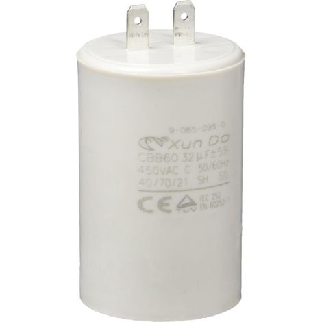 1 - Condensateur - Accessoire Kärcher - Capacité 32UF - Pour Nettoy Haute Pression - Cylindrique - 70x45mm