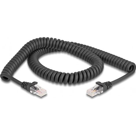 Delock 87993 RJ45 Câble réseau, câble patch CAT 5e 2.00 m noir 1 pc(s) (1/3)