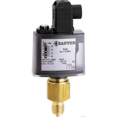 Pressostat DSA143F002 à différentiel fixe - Réarmement automatique - Contact inverseur - Mâle 1/2"(15/21) - Watts