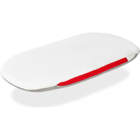 Visco Baby Carry Cot Mattress 75x40x3 CM 2 in 1 - Materasso per passeggino, navicella, lettino. Nucleo di schiuma perforato. Adattabile