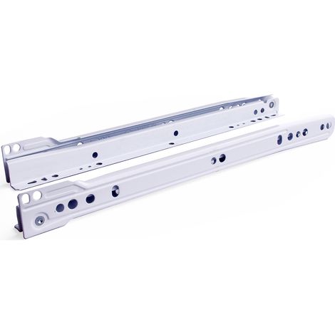 Guide per cassetti a rullino - 500 mm. - bianco
