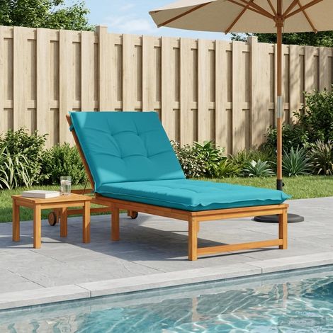 vidaXL Coussin de transat GEMERT 100 % polyester Turquoise (1/5)