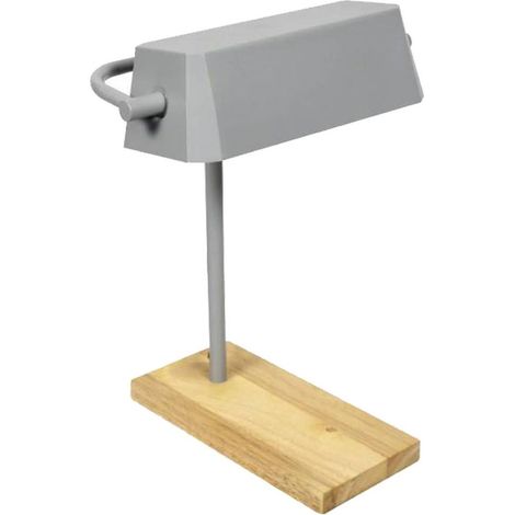Lampe de table Bois et Gris mat (1/2)