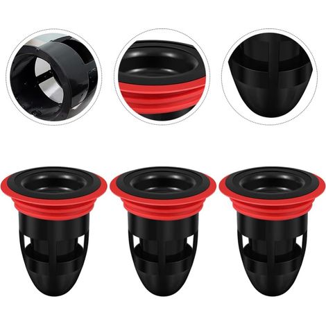 Clapet anti-retour, noyau de vidange, 3 tuyaux de vidange en silicone pour sol S (1/5)