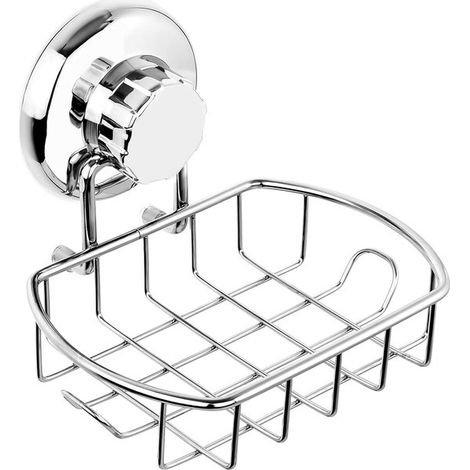 Seifenschale Duschseifenschale Duschseifenhalter Seifenschale mit Saugnapf Seifenhalter mit Saugnapf Hängender Seifenhalter Mit Haken Polierter E (1/5)