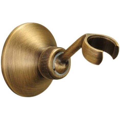 Retro Shower Bracket for Hand Shower, Adjustable Solid Brass, Bronze, Shower Bracket, 360 Degree Wall Mount for Hand Shower (1/3)