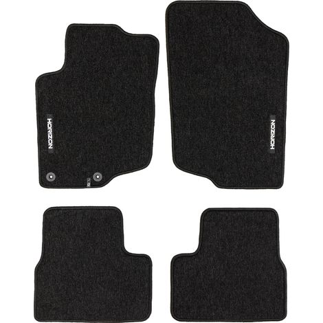 Tapis de Sol de Voiture pour Peugeot 207 2006-2014 Velours Imperméable 4Pcs