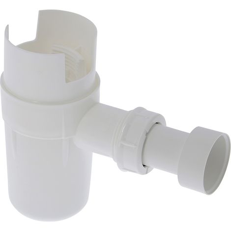 Orkli – Siphon groupe de sécurité NF – Sortie Ø32 mm – Conception pour vidange sans débordement – Garde d'eau interne anti-odeurs