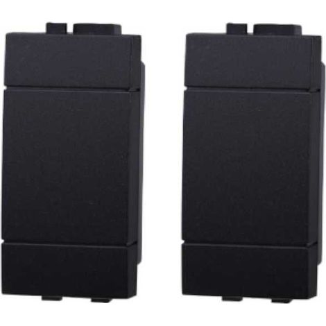 Einsatz blindmodul Bticinoliving Light kompatibler Schwarz farbe 2St Packung