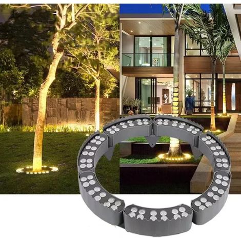 Anneau lumineux LED câlin arbre Éclairage coloré jardin extérieur étanche (1/4)