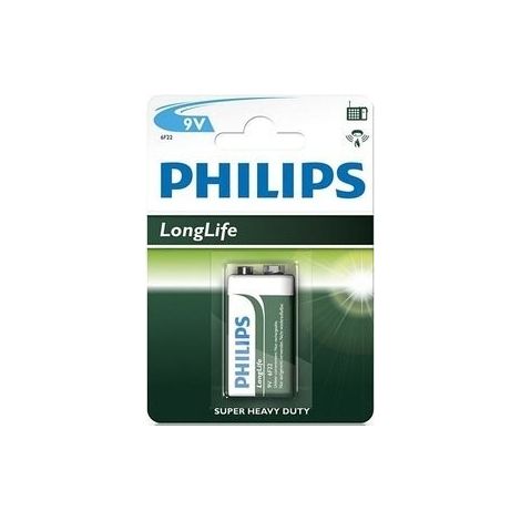 Batteria Philips LongLife da 9V