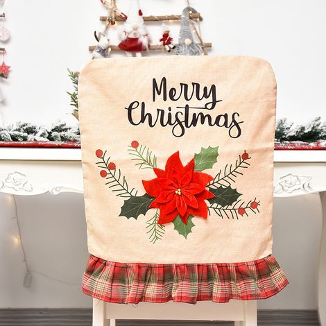 Santa Claus and Snowman Elastic Full-Wrap Chair Cover for Hotels, Restaurants, and Homes - Decorative Christmas Chairs
