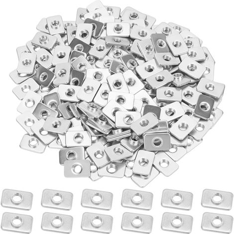 200 écrou en T Plat Coulissant M5 Écrous à Tête Marteau en T pour Rainure en T Série Acier au Carbone Accessoires pour Rails de Construction de Routeurs CNC et Imprimantes 3D (1/5)