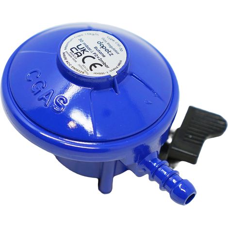 Dapetz ® Butane Clip On Gas Regulator With 30 mbar Fits Calor Flogas 21mm inlet Caravan Motorhome For Flogas Calor 7KG, 13KG And 15KG Gas Bottle (1/5)