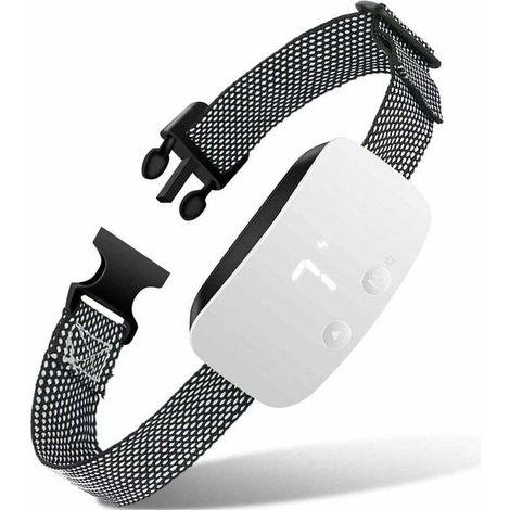 Collier anti-aboiement pour chien, collier anti-aboiement avec choc, vibration, bip - 7 sensibilités réglables, étanche, automatique