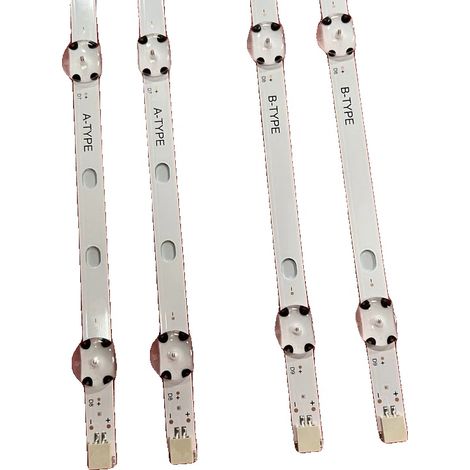 Ruban LED, Longueur 817mm, Type A 8LED, Type B 9LED, Tension nominale 6V, Durée de vie 100000 heures (1/5)
