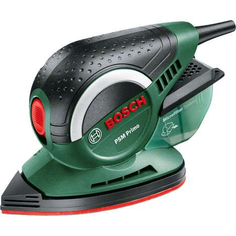 [NEUWERTIG] Bosch Multischleifer PSM Primo (50 Watt, 1 Schleifpapier K 80, Schleiffläche: 93 cm²)