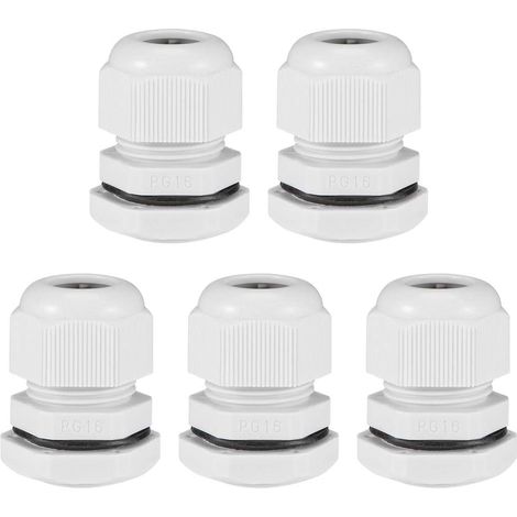 5 Presse-étoupe PG16 Nylon, Étanche IP68, Pour Câble 7mm-12mm, Boîte Jonction