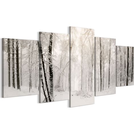 Quadro su tela italiana 100 x 50 cm pentattico - stile classico - natura Quadro su tela italiana 150 x 75 cm pentattico - stile classico - natura (1/5)