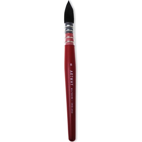 Pinceau Aquarelle, Rouge, Taille 8 (1/3)