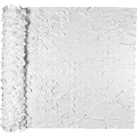 Malla de camuflaje, ideal para decoración, etc. (blanca, 1 unidad) (1/5)