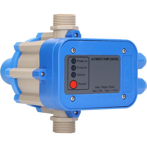 Pressostat de pompe à eau 1,5 bar – 3,0 bar, étanche, réglable, bleu-gris, 110-120 V, 0,75 kW