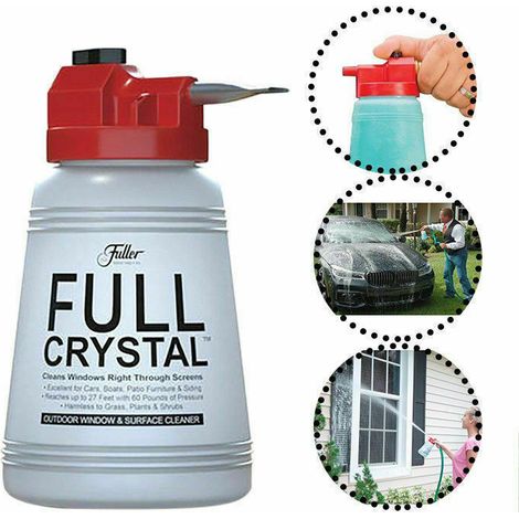 CONTENITORE DETERGENTE PULI VETRI FULL CRYSTAL AUTO POMPA PULISCI FINESTRE
