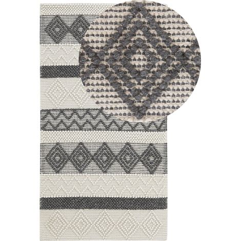 Rug DAVUTLAR Light Beige 80 x 150 cm Wool (1/5)