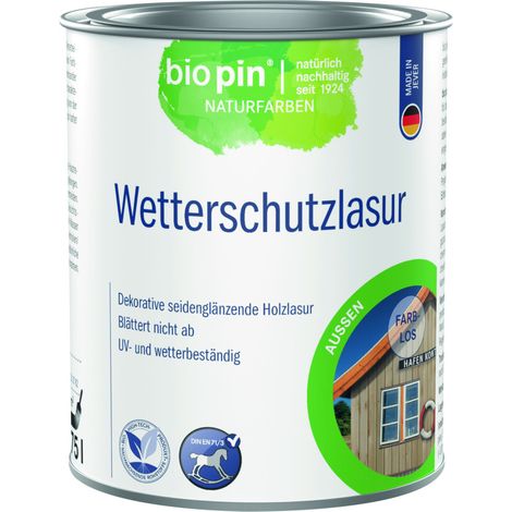 Biopin Wetterschutzlasur 750 ml farblos Holzlasur