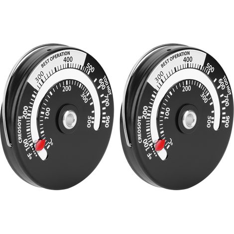 Lot de 2 thermomètres magnétiques pour cheminée, four et cuisine. (1/5)