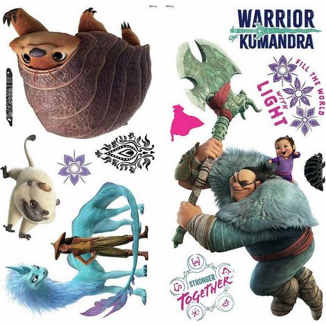 Stickers muraux géant Raya et le dernier Dragon et Kumandra (1/5)