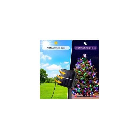 NALOOKAMIC Guirlande Lumineuse Solaire Extérieur, 200 LED 8 Modes 22M Décoration Lumineuse Solaire Noël IP65 Imperméable Lampe Solaire Exterieur pour Jardin,Balcon,Terrasse, Mariage,Fête (Mu (1/3)