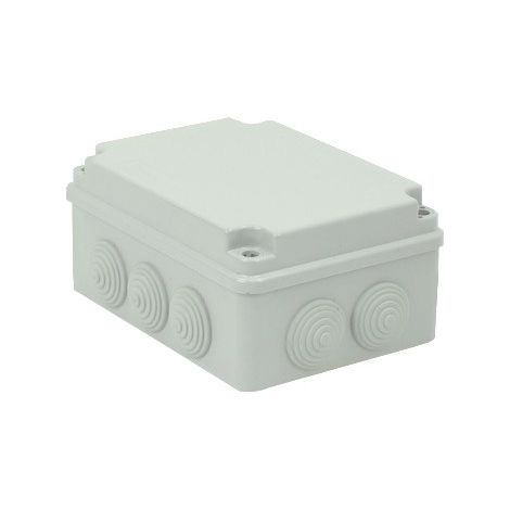 Boîtier hermétique en saillie avec presse-étoupes pour installation électrique IP55 (1/2)