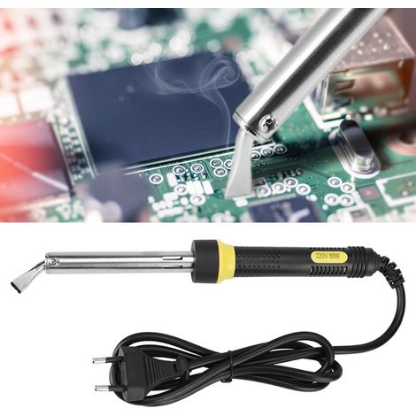 Fer à souder électrique 80 W, pointe incurvée, chauffage externe, prise UE 220 V (1/5)