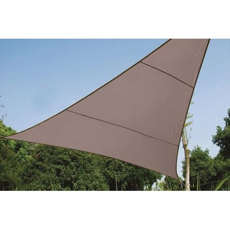 VOILE SOLAIRE - TRIANGLE - 3.6 x 3.6 x 3.6 m - COULEUR: GRIS TAUPE GSS3360TA RI8382 (1/10)