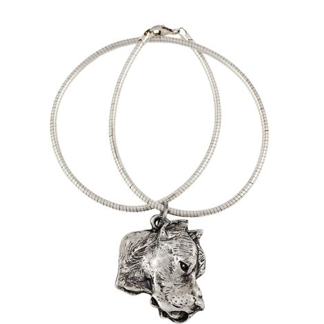 Argentinischer Hund, Dogo Argentino – Hundehalskette, einzigartiger Schmuck für Hundeliebhaber, einzigartiger Schlangenanhänger von Art-Dog (1/5)