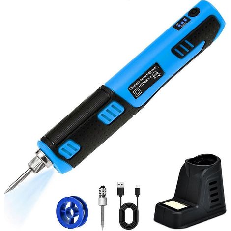 Fer à souder à batterie, fer à souder sans fil, fer à souder portable avec socle de soudage (1/5)