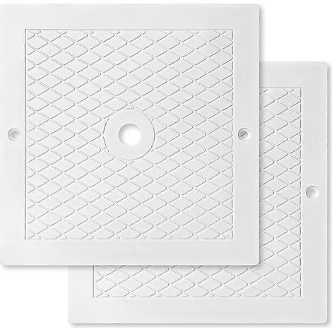 Couvercle de skimmer de piscine de 25 cm (10 pouces), compatible avec les paniers de skimmer carrés SPX1082E, SP082, 1083 et 1084, lot de 2 (1/5)