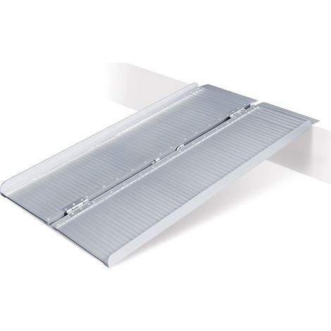 BRB Alu-Auffahrrampe, klappbar, Länge 1220 mm, BxH 715x35 mm, geklappt 360 mm breit, Tragkraft 250 kg (1/3)