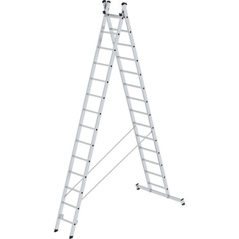 Günzburger Steigtechnik Echelle polyvalente 2nombre de barreaux avec traverse nivello 2 x 14 barreaux - 031228 (1/4)