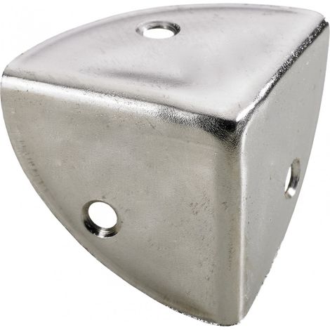 HETTICH Coin de valise à visser acier nickelé HETTICH, L.36 mm