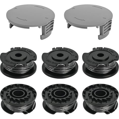 Bobine Fil Coupe Bordure pour EasyGrassCut Rotofil 6 Bobines et 2 Couvercles, Fil Débroussailleuse (1/5)