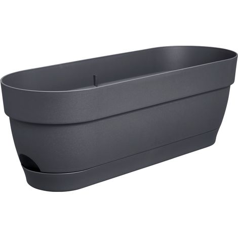 Elho Vibia Campana Trough 50 Anthracite Fioriera Rettangolare (1/3)
