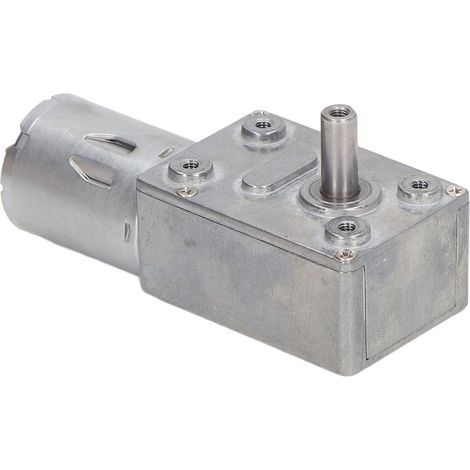 Motoréducteur à vis sans fin autobloquant et réversible, à couple élevé et vitesse réglable, turbine électrique, 24 V CC, 2 W, 300 tr/min (1/5)