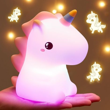 Einhorn-Spielzeug. Nachtlicht für Kinder. Einhorn-Spielzeug für Mädchen im Alter von 4–6 Jahren. süße Geschenke für Mädchen. Baby. Kleinkind. Mädchenzimmer-Dekor (1/4)