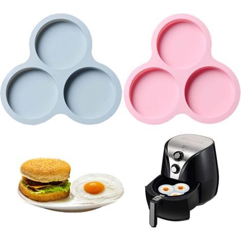Moldes para huevos para freidoras de aire, moldes de silicona para huevos, moldes para muffins, moldes de silicona para cupcakes y moldes para muffins, pasteles, chocolates y tartas.