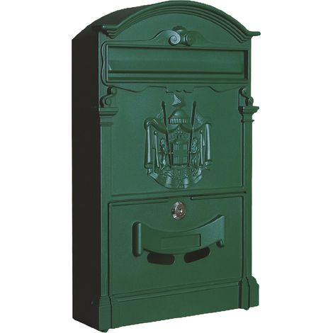 CASSETTA POSTALE 'CAMELIA' cm 25,5 x 9 x H.41 - verde muschio - KASART