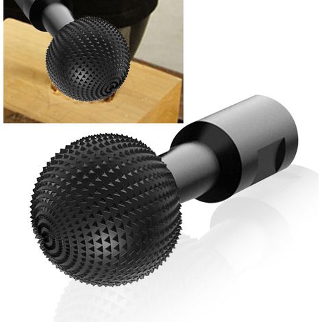 Fraise sphérique rotative 40mm – sculpture bois – tête meulage sphère – pour meuleuse angle 115/125mm (1/5)