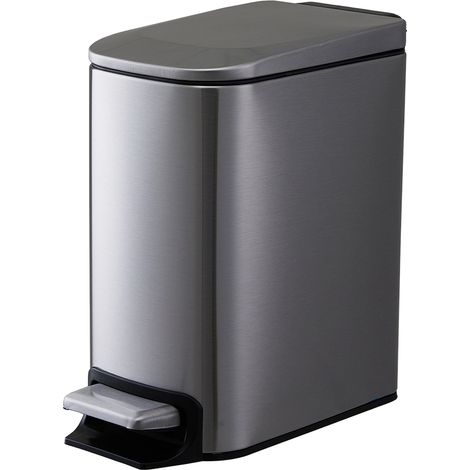 6L Smudge-Resistant Rubbish Bin With Soft-Close Foot Pedal (1/5)