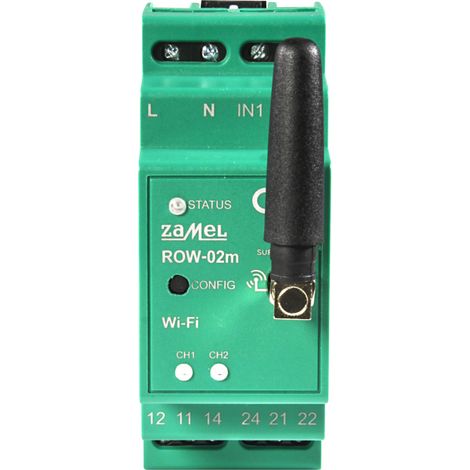 Zamel Supla ROW-02M contrôleur Wi-Fi 2 canaux neutre (1/3)